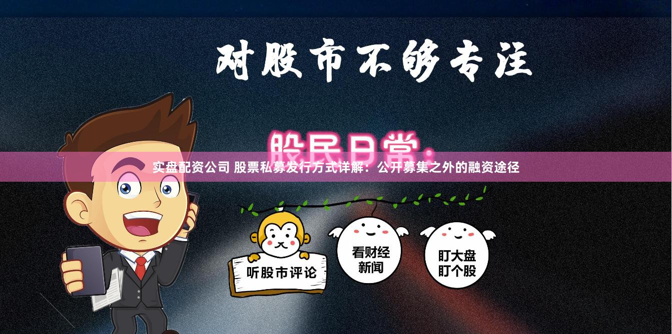 实盘配资公司 股票私募发行方式详解：公开募集之外的融资途径